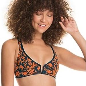 Maaji V-Wired Blue & Orange Bikini Top